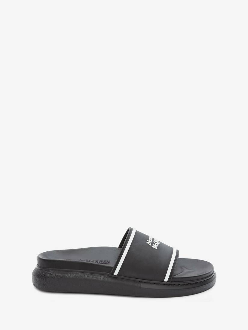 Sandalias Alexander McQueen Oversized Hybrid Signature Slide Hombre - Negros - Mexico 548-JYGAKD